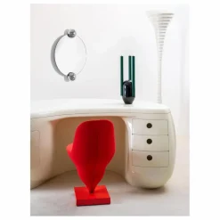 Chaise Gelato piètement rouge - Jean-Baptiste Fastrez | Rouge