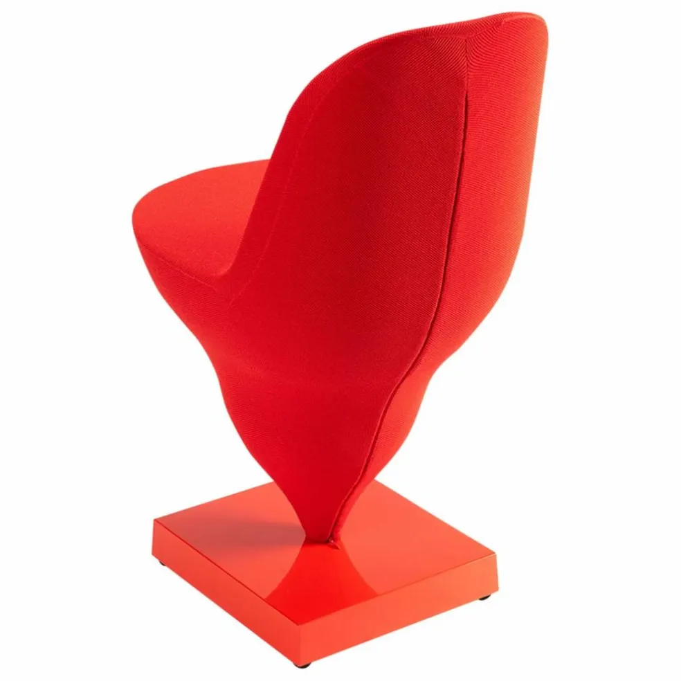 Chaise Gelato piètement rouge - Jean-Baptiste Fastrez | Rouge
