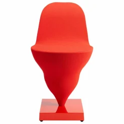 Chaise Gelato piètement rouge - Jean-Baptiste Fastrez | Rouge