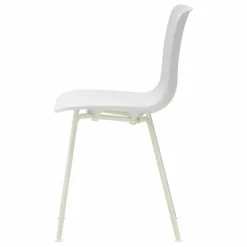 Chaise Hal RE tube - Jasper Morrison | Blanc coton