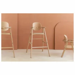 Chaise haute évolutive en bois massif Growing green