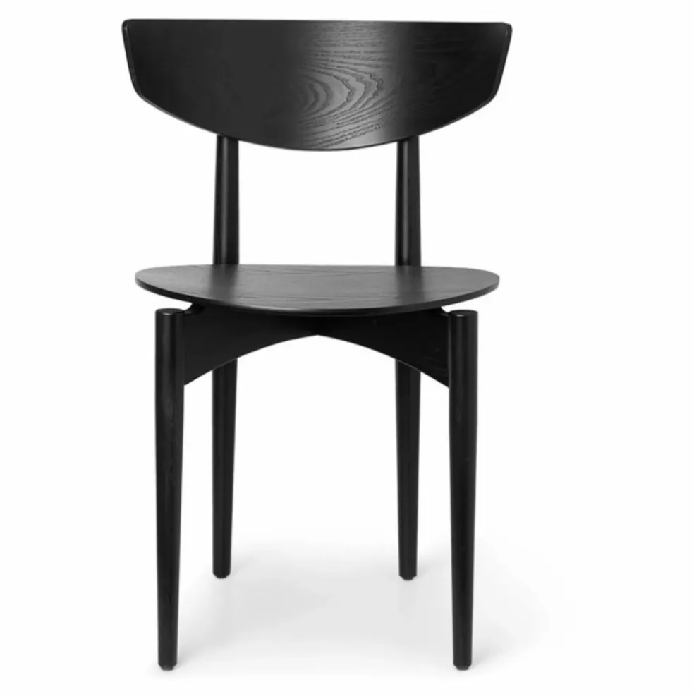 Chaise Herman en bois | Noir