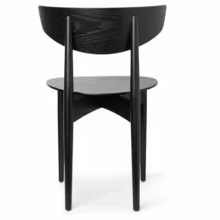 Chaise Herman en bois | Noir