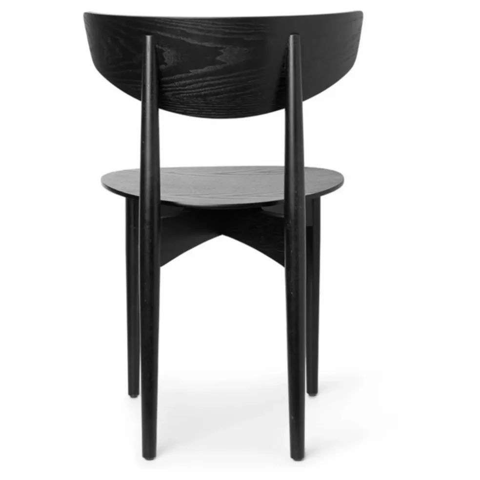 Chaise Herman en bois | Noir