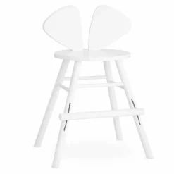 Chaise junior en chêne Souris | Blanc