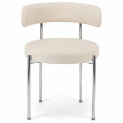 Chaise Libera en toile tissée | Beige