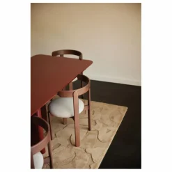 Chaise Lilas en bois, assise en lin | Blanc cassé