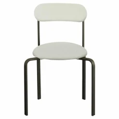 Chaise Lise, assise en bouclette | Crème
