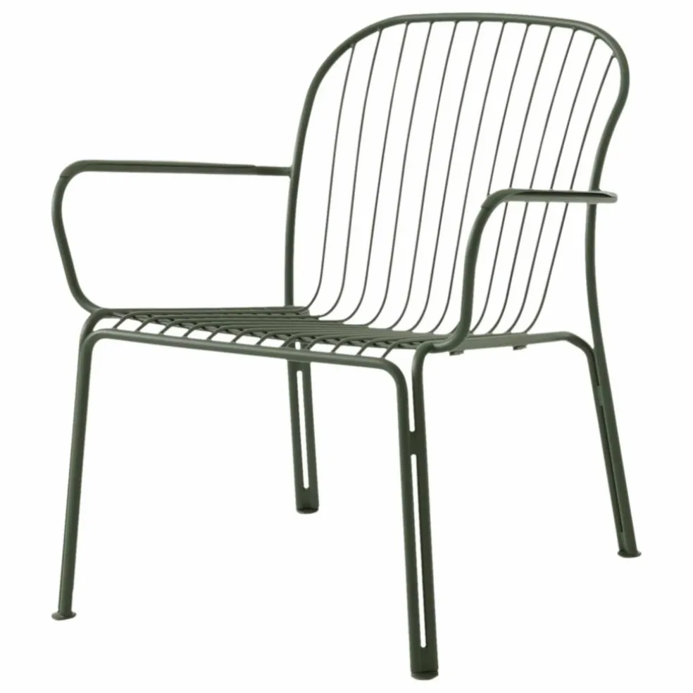 Chaise lounge avec accoudoirs Thorvald SC101, Space Copenhagen | Vert foncé