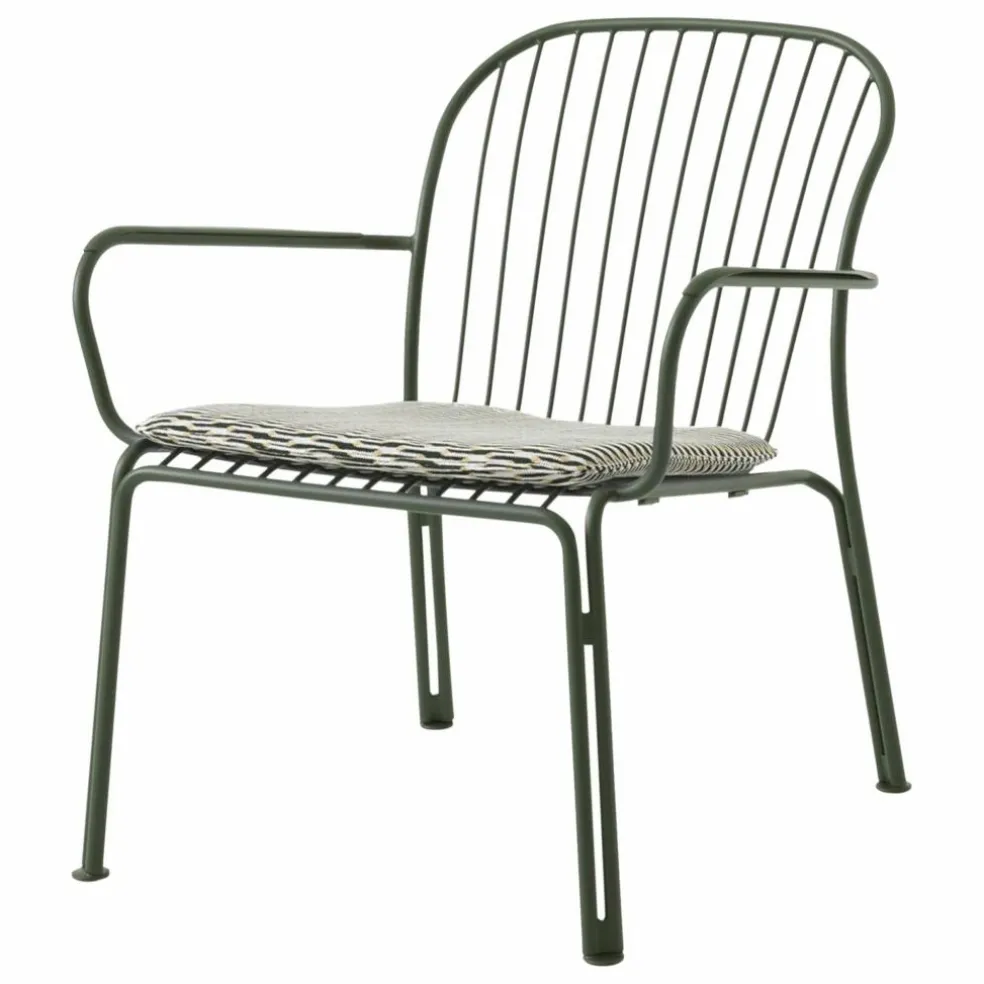 Chaise lounge avec accoudoirs Thorvald SC101, Space Copenhagen | Vert foncé