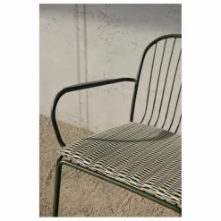 Chaise lounge avec accoudoirs Thorvald SC101, Space Copenhagen | Vert foncé