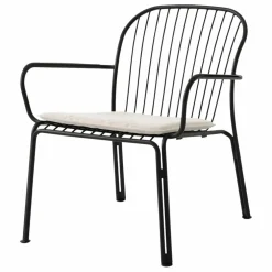 Chaise lounge avec accoudoirs Thorvald SC101, Space Copenhagen | Noir