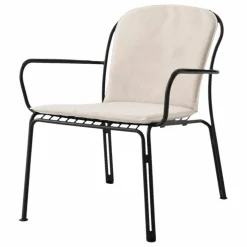 Chaise lounge avec accoudoirs Thorvald SC101, Space Copenhagen | Noir