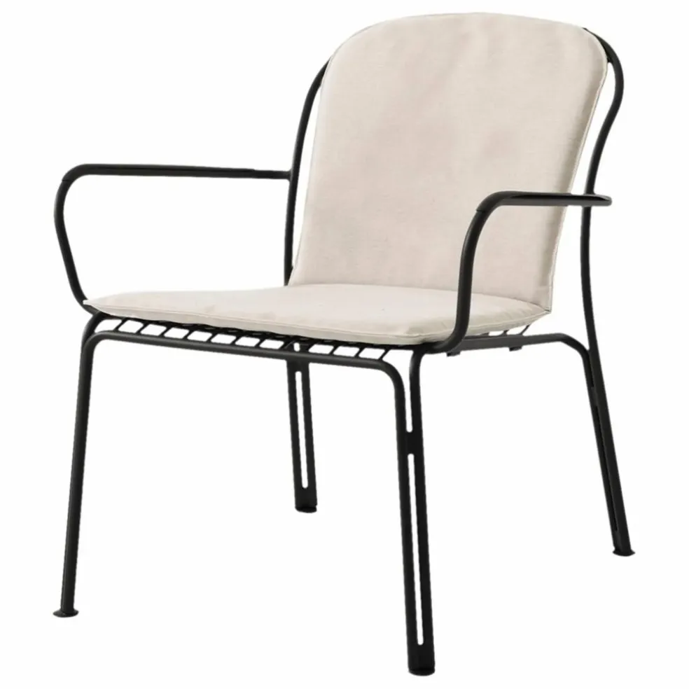 Chaise lounge avec accoudoirs Thorvald SC101, Space Copenhagen | Noir