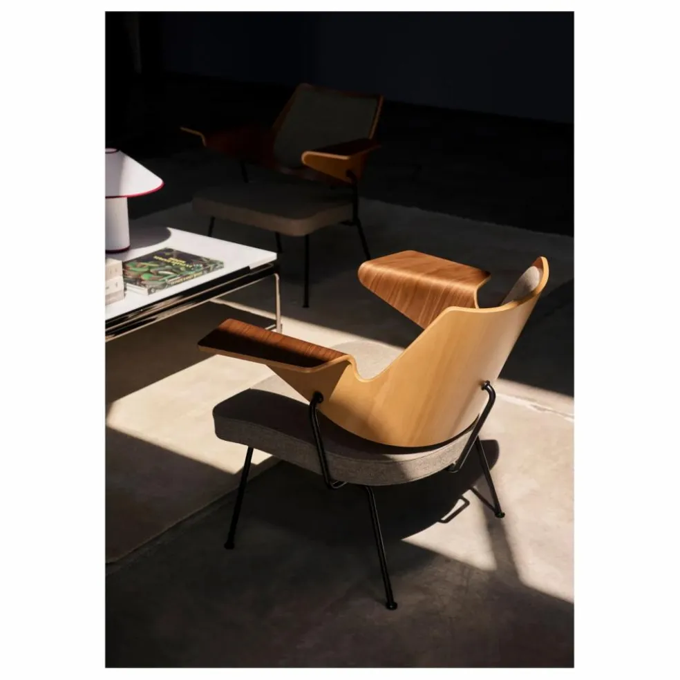 Chaise lounge RD8, Robin Day | Gris foncé