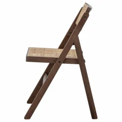 Chaise Loupe en cannage | Brun