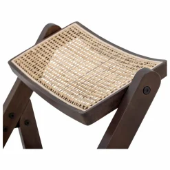 Chaise Loupe en cannage | Brun