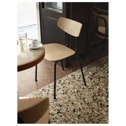 Chaise Moca - piètement noir - Jasper Morrison | Chêne