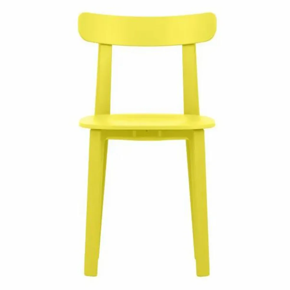 Chaise Morrisson All plastic | Bouton d'or