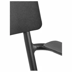 Chaise outdoor August avec accoudoirs | Noir