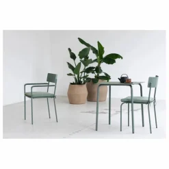 Chaise outdoor August avec accoudoirs | Eucalyptus