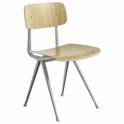 Chaise Result en chêne laqué brillant - Réedition Friso Kramer & Wim Rietveld | Beige