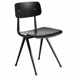 Chaise Result en chêne teinté - Réedition Friso Kramer & Wim Rietveld | Noir