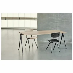 Chaise Result en chêne teinté - Réedition Friso Kramer & Wim Rietveld | Noir