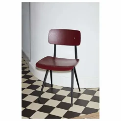 Chaise Result en chêne teinté - Réedition Friso Kramer & Wim Rietveld | Bordeaux