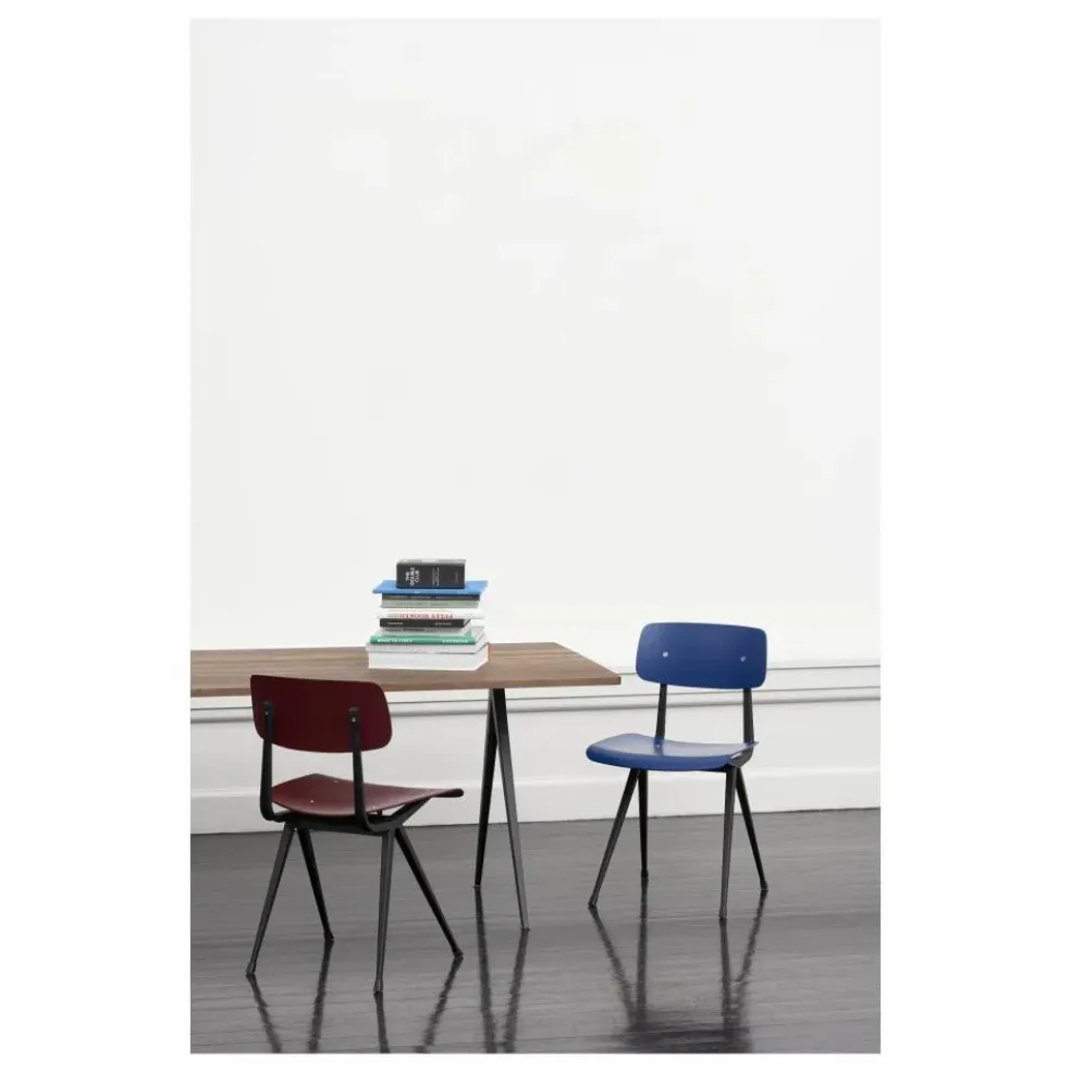 Chaise Result en chêne teinté - Réedition Friso Kramer & Wim Rietveld | Bordeaux