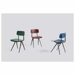 Chaise Result en chêne teinté - Réedition Friso Kramer & Wim Rietveld | Bordeaux