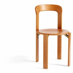 Chaise Rey en bois laqué - Bruno Rey | Orange