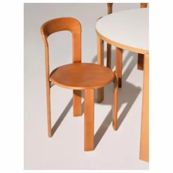 Chaise Rey en bois laqué - Bruno Rey | Orange