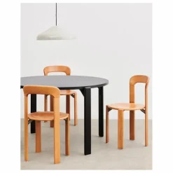 Chaise Rey en bois laqué - Bruno Rey | Orange