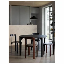 Chaise Rey en bois laqué - Bruno Rey | Marron