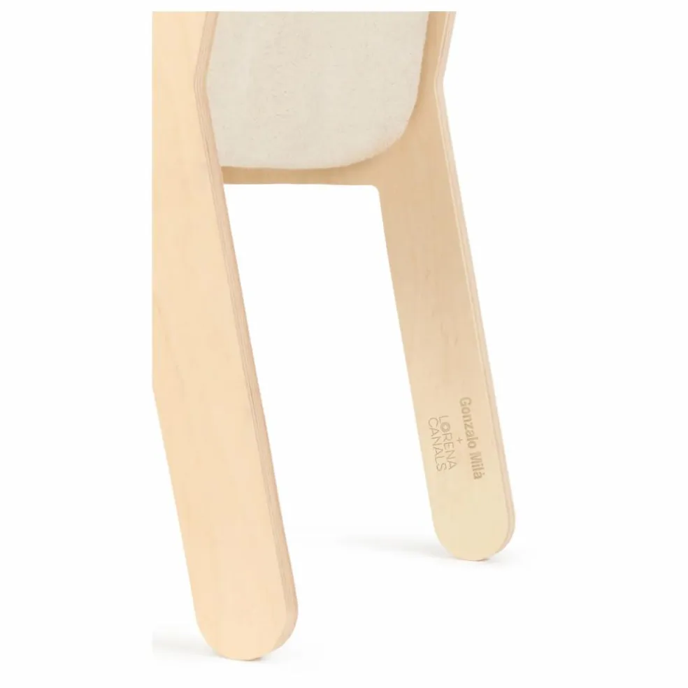 Chaise Sillita en bouleau déhoussable | Ecru