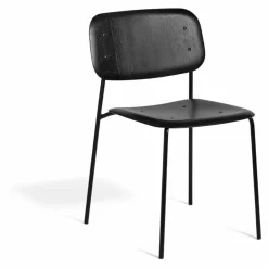 Chaise Soft edge en bois | Noir