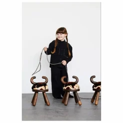 Chaise vachette en chêne et noyer par Takeshi Sawada | Bois foncé
