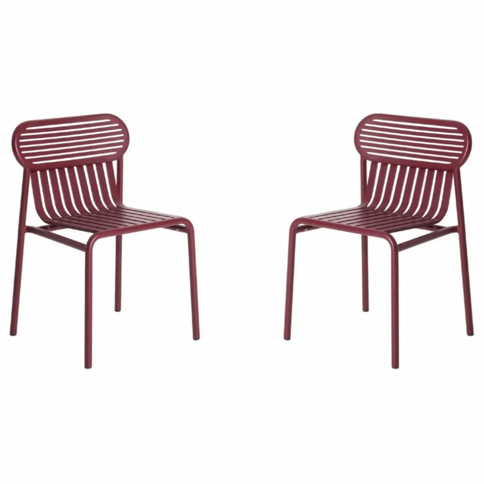 Chaise Week-end - Lot de 2 | Bordeaux