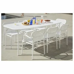 Chaise Week-end avec accoudoirs - Set de 2 | Blanc