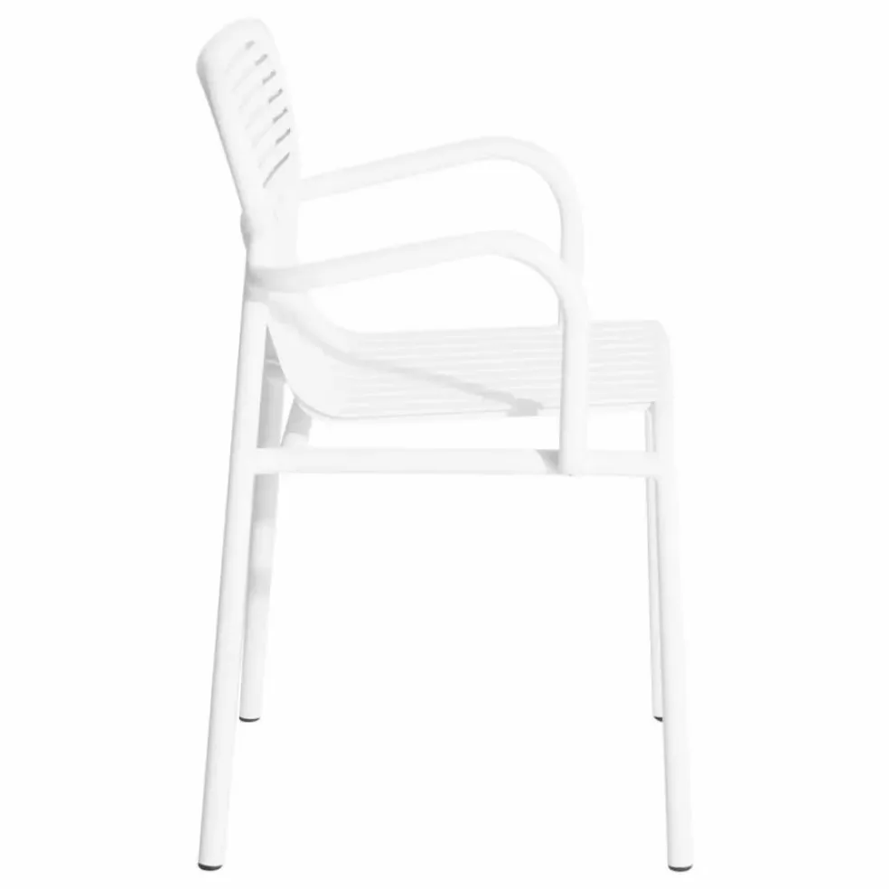 Chaise Week-end avec accoudoirs - Set de 2 | Blanc