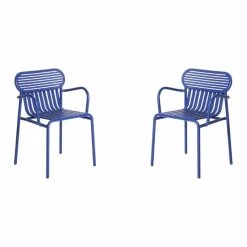 Chaise Week-end avec accoudoirs - Set de 2 | Bleu