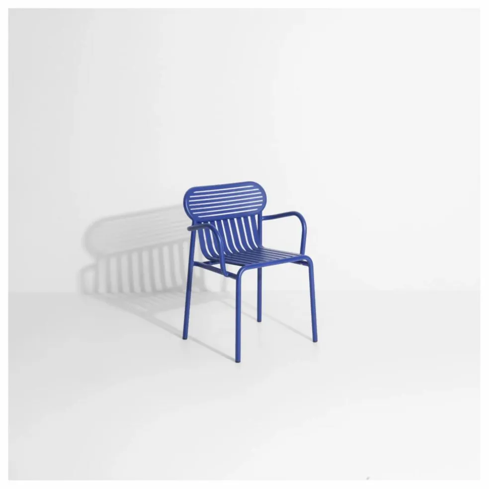 Chaise Week-end avec accoudoirs - Set de 2 | Bleu
