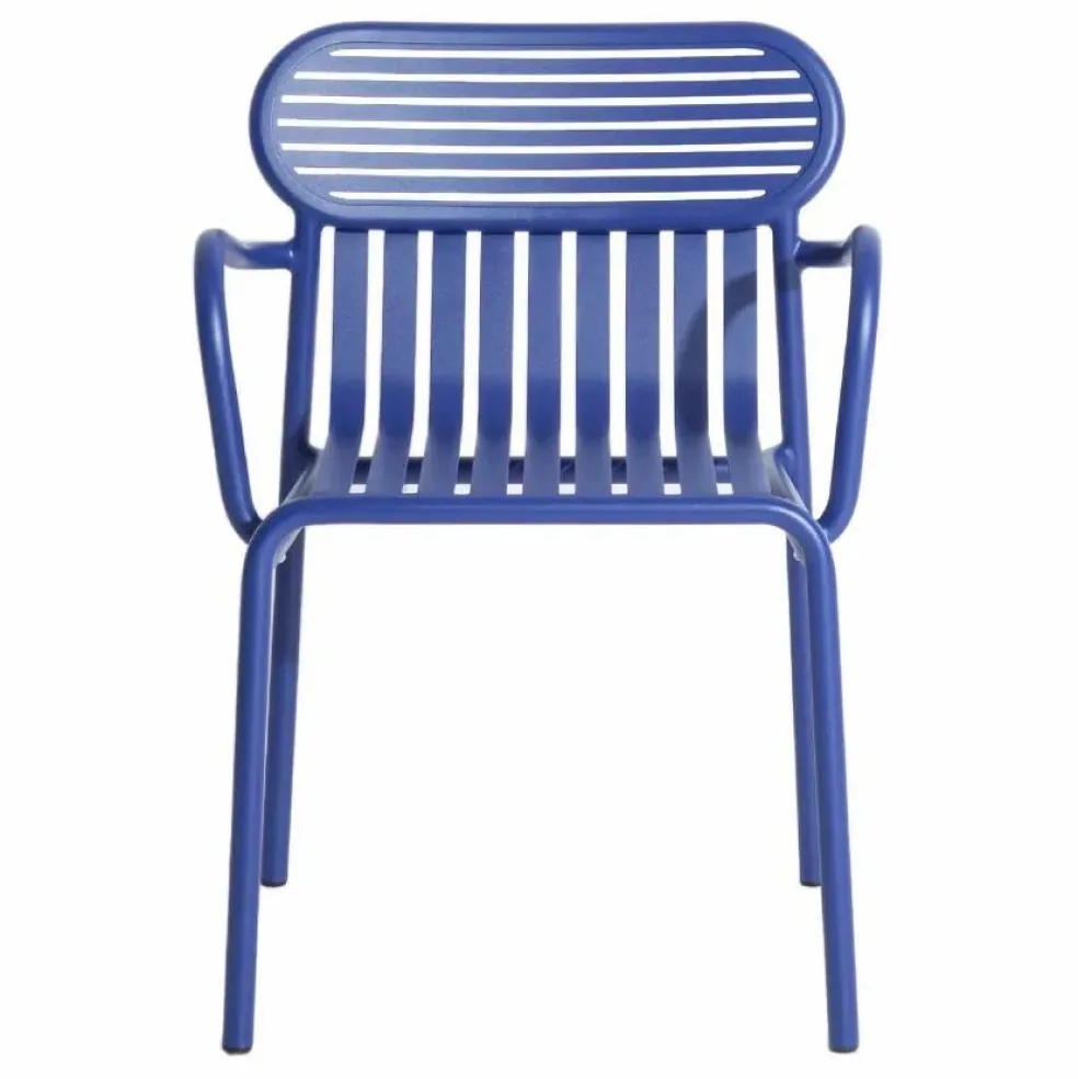 Chaise Week-end avec accoudoirs - Set de 2 | Bleu