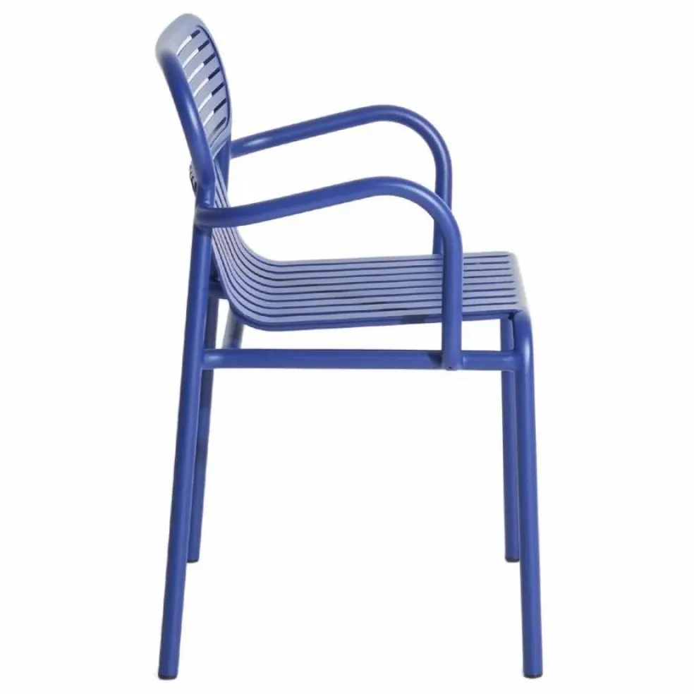 Chaise Week-end avec accoudoirs - Set de 2 | Bleu