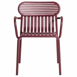 Chaise Week-end avec accoudoirs - Set de 2 | Bordeaux