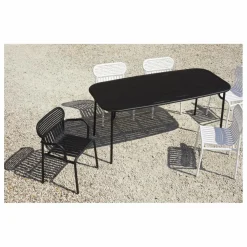 Chaise Week-end avec accoudoirs - Set de 2 | Noir
