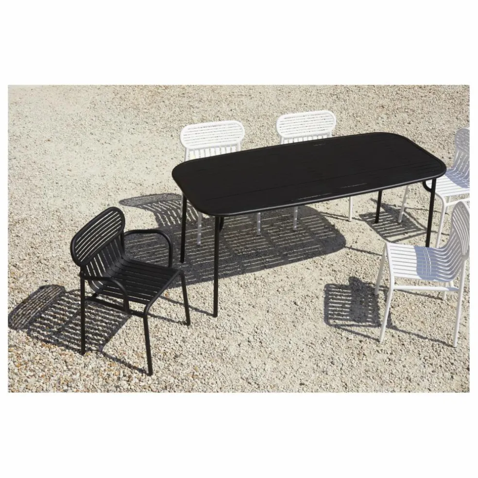 Chaise Week-end avec accoudoirs - Set de 2 | Noir