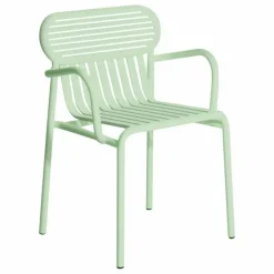 Chaise Week-end avec accoudoirs - Set de 2 | Vert pâle