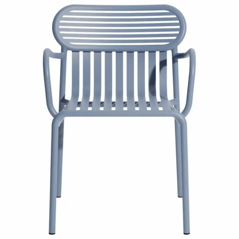 Chaise Week-end avec accoudoirs - Set de 2 | Bleu gris